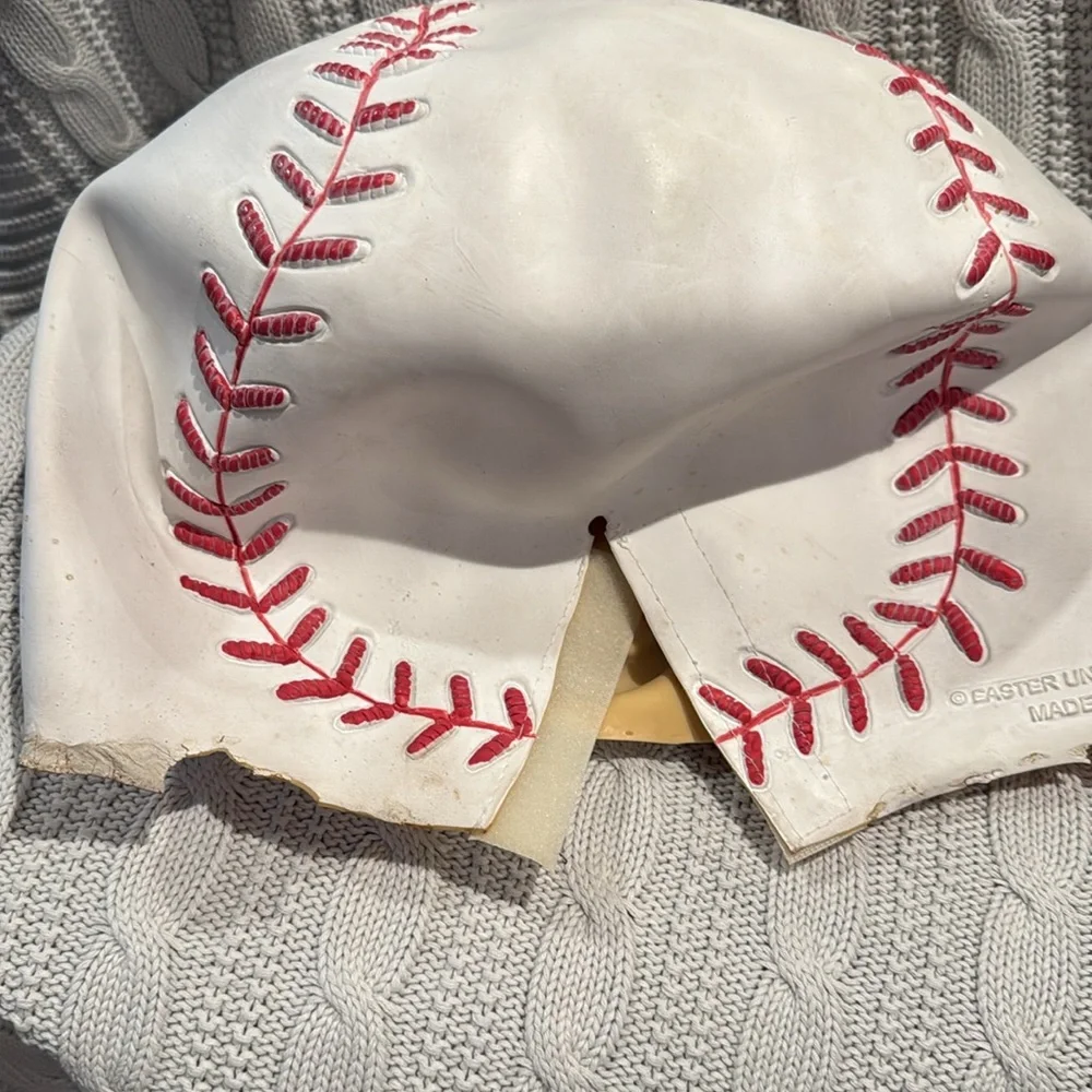 Game Face Baseball Head Halloween latex Mask Velcro closure